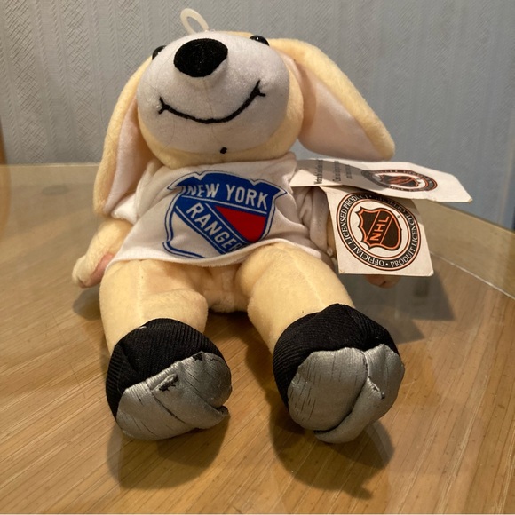 NWT NHL NY Rangers ‘Cool Beans’ bean bag toy bunny - Picture 6 of 15